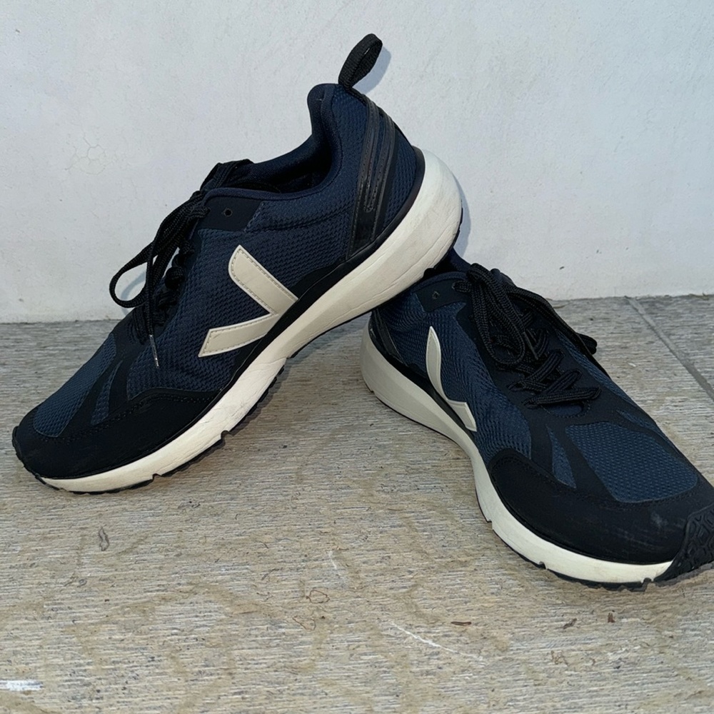 Veja Black and White Athletic Shoes